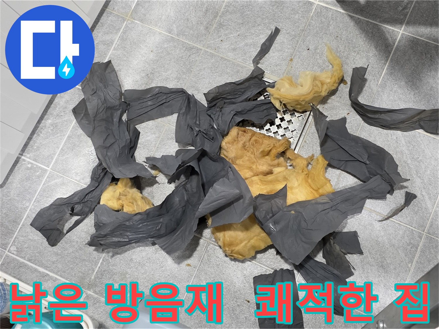 오래된 방음재 제거 - 쾌적한 우리 집으로 변신