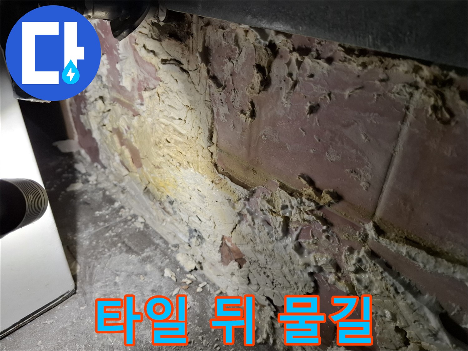 홍은동 누수 - 타일 뒤에 숨겨진 물길 발견