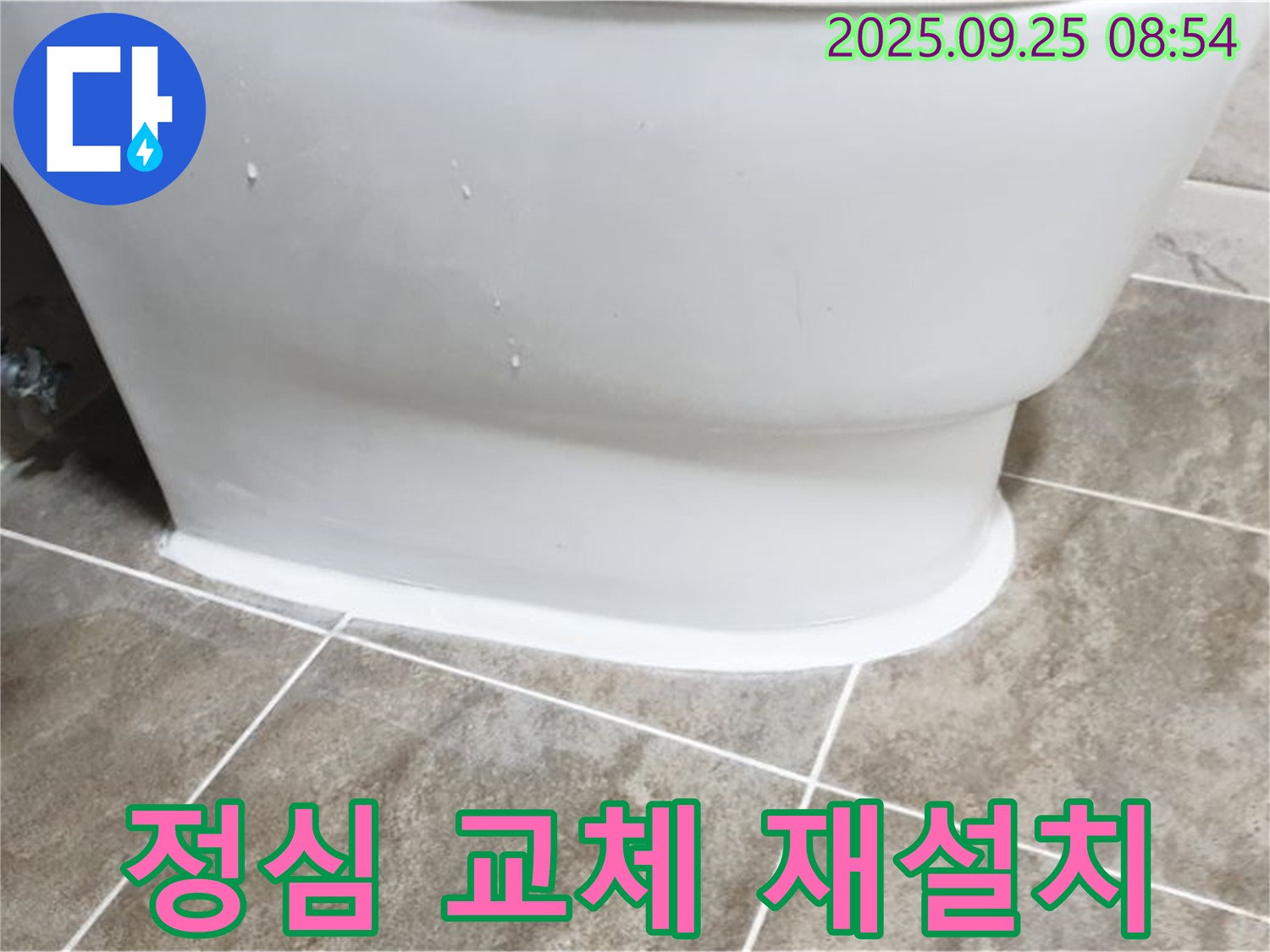 양주 백석읍 변기 누수 - 정심 교체 및 완벽 재설치로 해결!