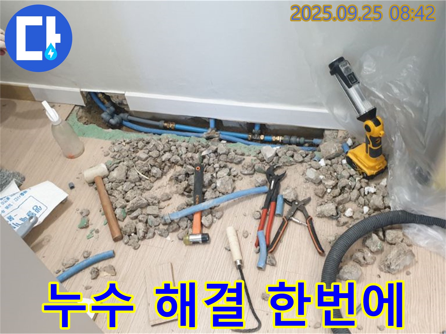 양주시 백석 누수 해결 현장 - 누수 탐지부터 완벽한 해결까지 책임지는 누수 전문 업체
