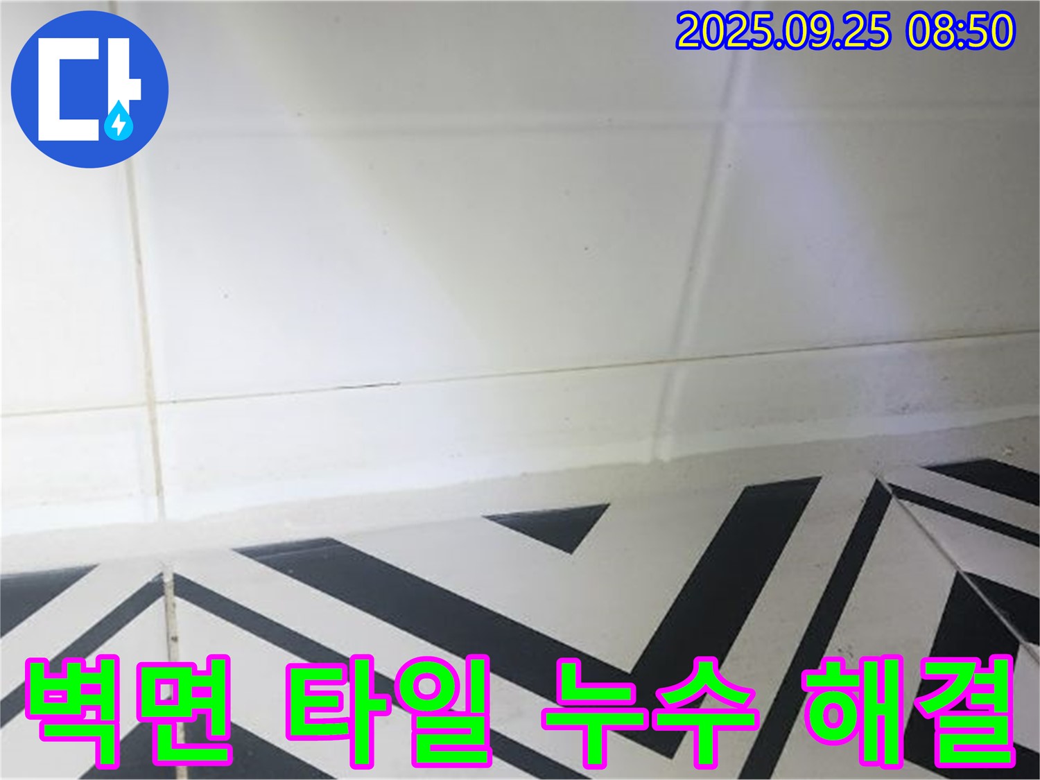 양주시 백석읍 오산리 벽면 하단 타일 누수 - 누수탐지부터 완벽 시공까지!