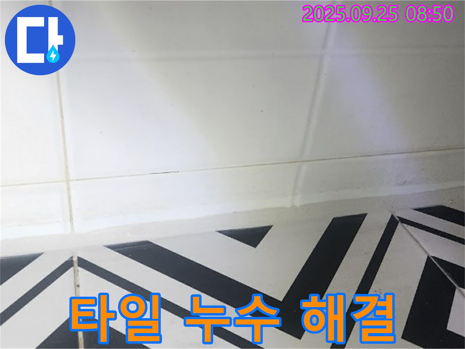 양주시 백석읍 오산리 화장실 타일 누수 - 누수탐지부터 완벽 시공까지!