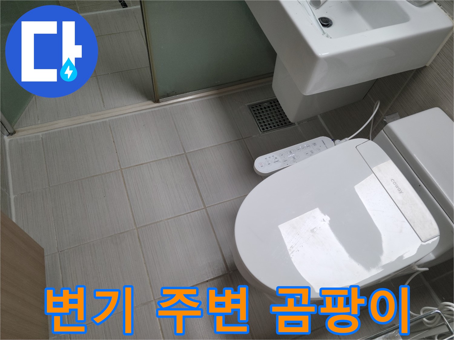 동두천 누수 전문 - 욕실 변기 주변 곰팡이 원인 진단 및 누수 여부 확인