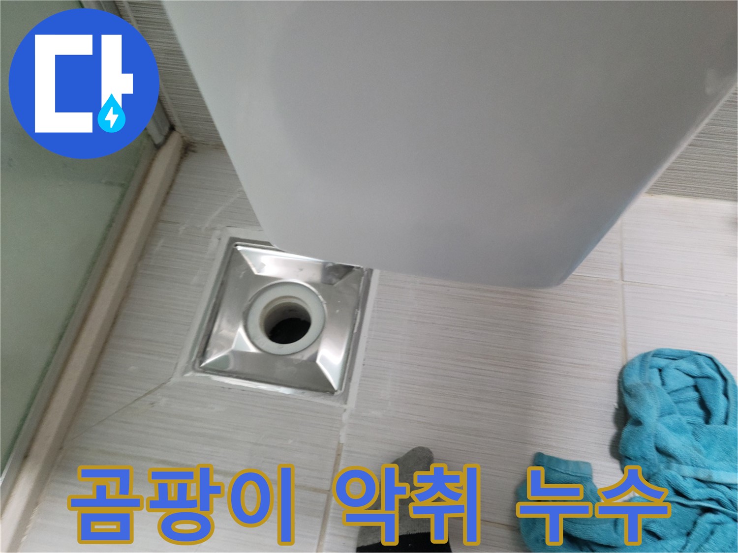 배수구 주변 누수 - 곰팡이 및 악취