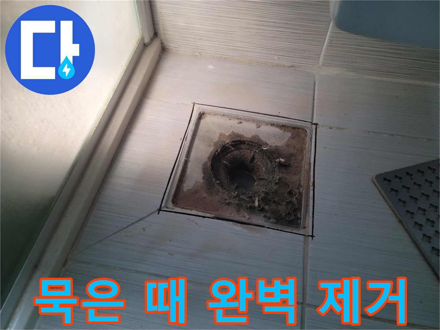 신창비바패밀리 욕실 배수구 - 묵은 때 완벽 제거 후 청결 유지!
