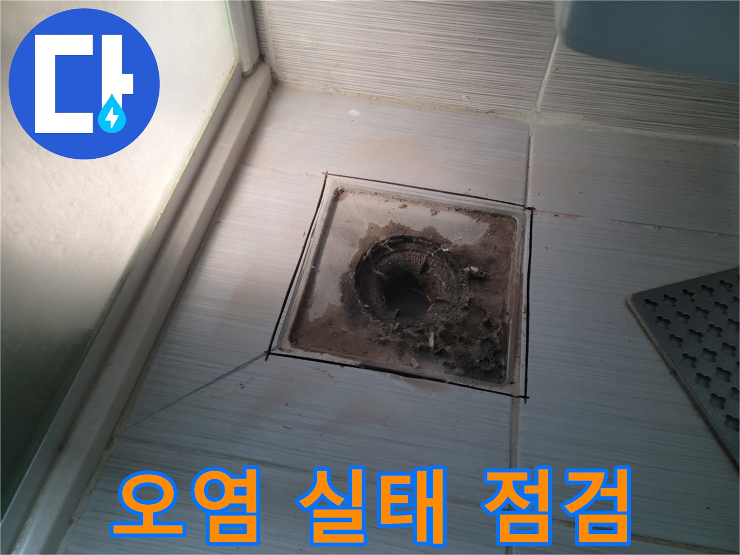 신창비바패밀리 욕실 배수구 - 오염의 실태 집중 점검!
