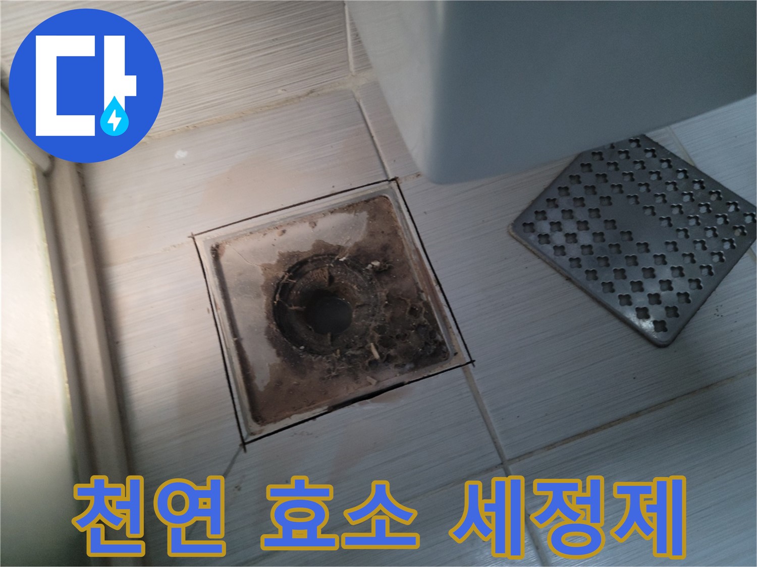 욕실 배수구 - 천연 효소 세정제 - 안심하고 사용