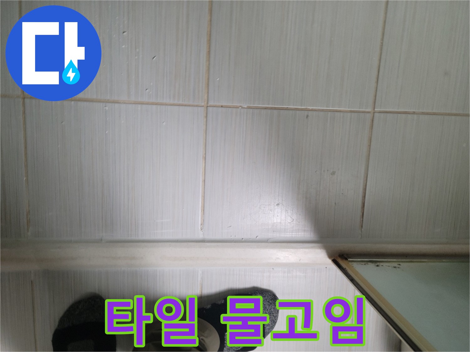 타일 틈새 물고임 - 습기 가득한 욕실, 누수 의심!