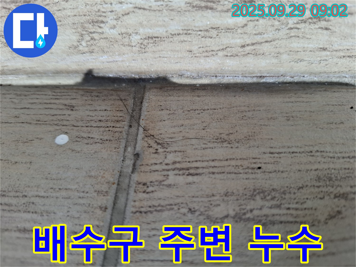 양주시 누수 - 타일 배수구 주변 누수, 꼼꼼한 시공으로 완벽하게 해결합니다.