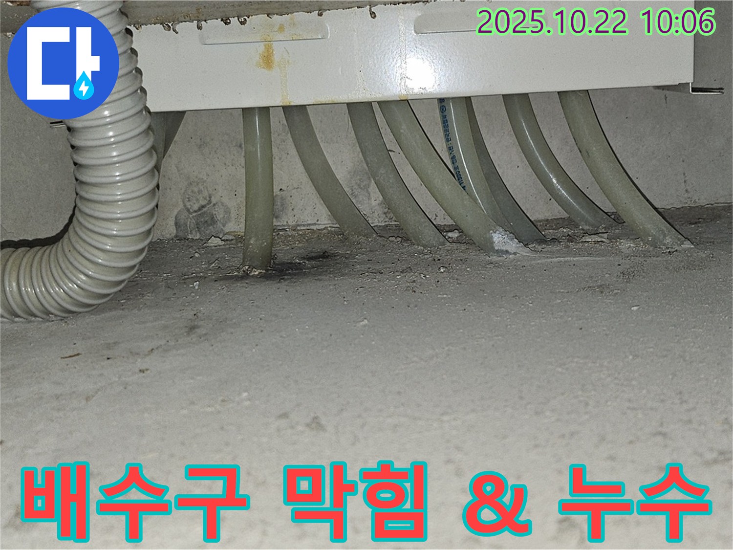 도봉구 현대시티 아파트 세탁실 배수구 막힘과 누수 - 전문 장비를 사용하여 막힘을 뚫고 누수까지 완벽하게 해결했습니다.