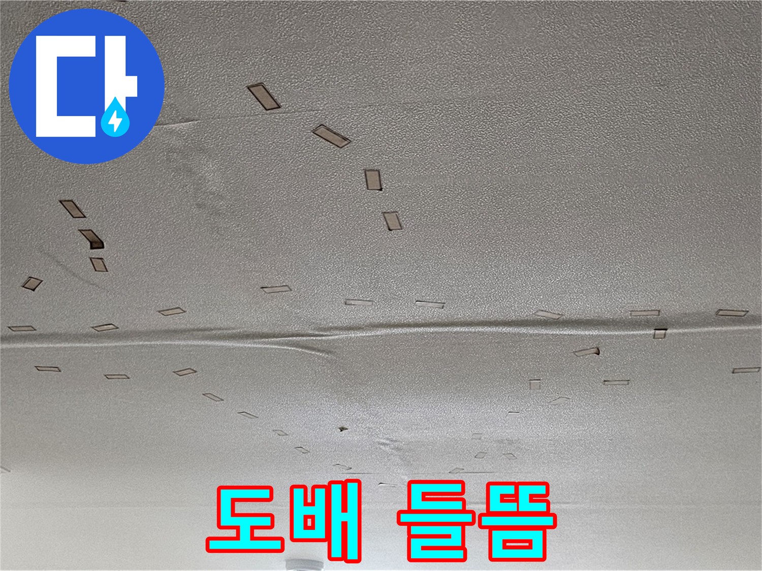 도봉구 현대시티 아파트 - 천장 도배 들뜸 - 긴급 보수 및 도배 필요