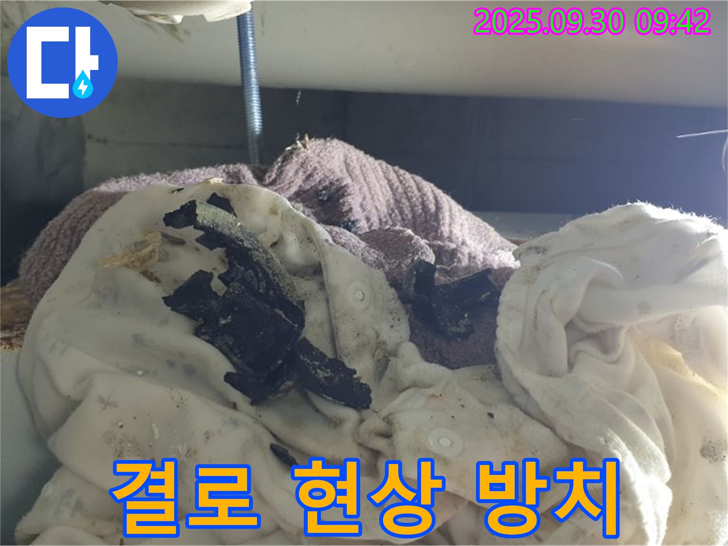 세탁실 결로 현상 방치 금지 - 곰팡이 폭탄 주의 - 석우리 누수 현장