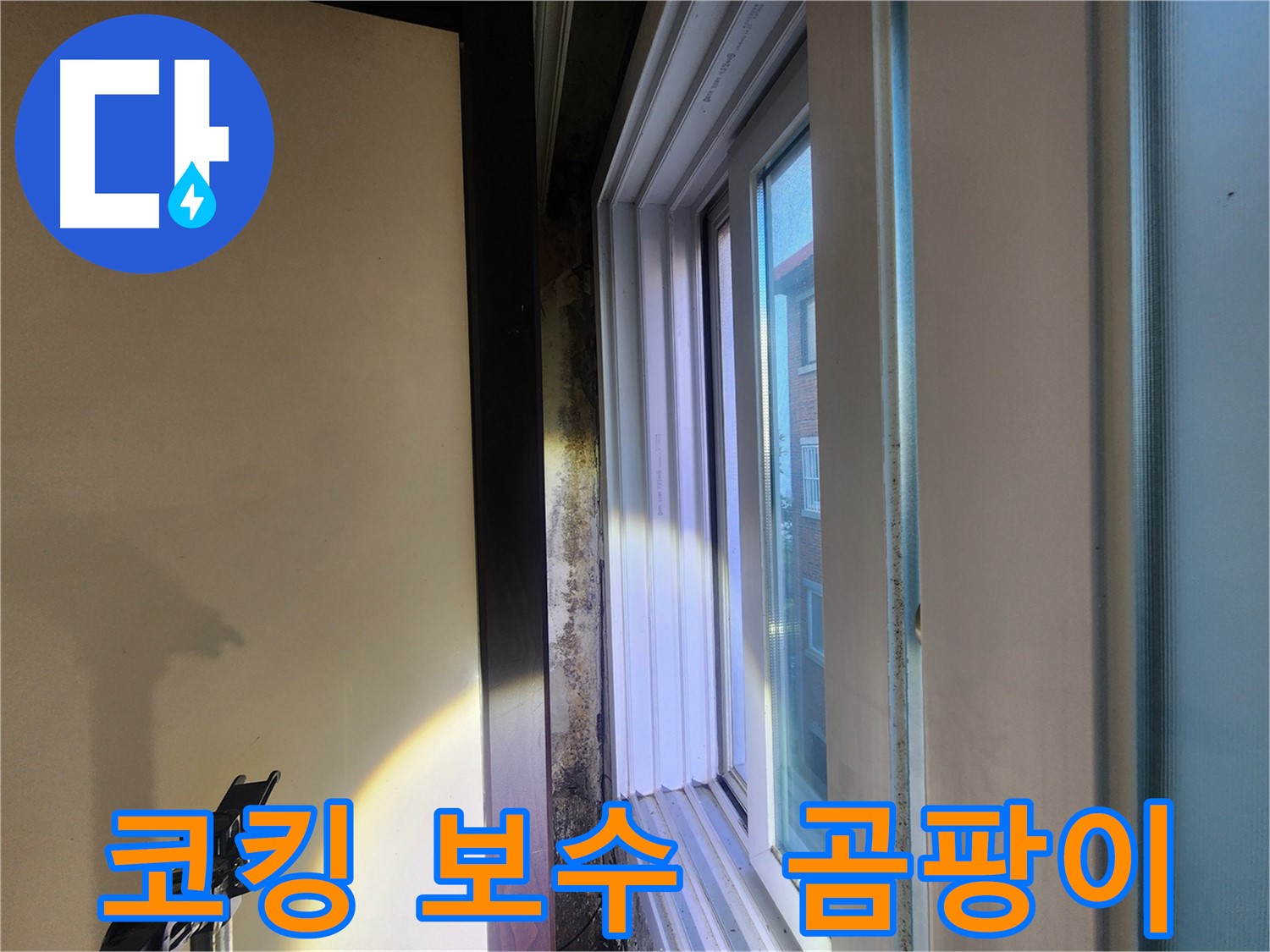 공릉동 주택 창문 코킹 노후화 - 누수 및 곰팡이 발생 위험