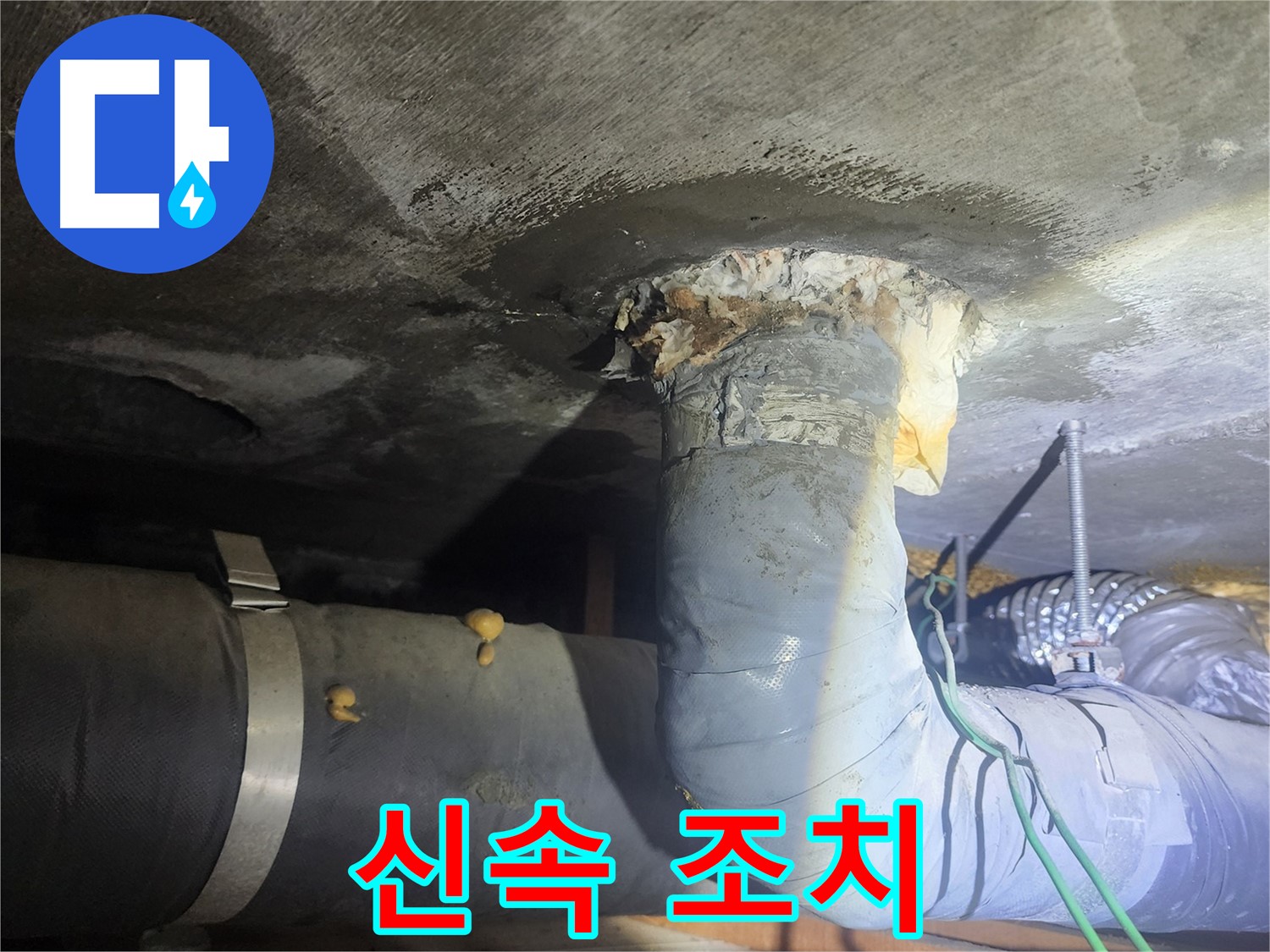 당산동 래미안 아파트 - 긴급 누수 신속한 조치 필요