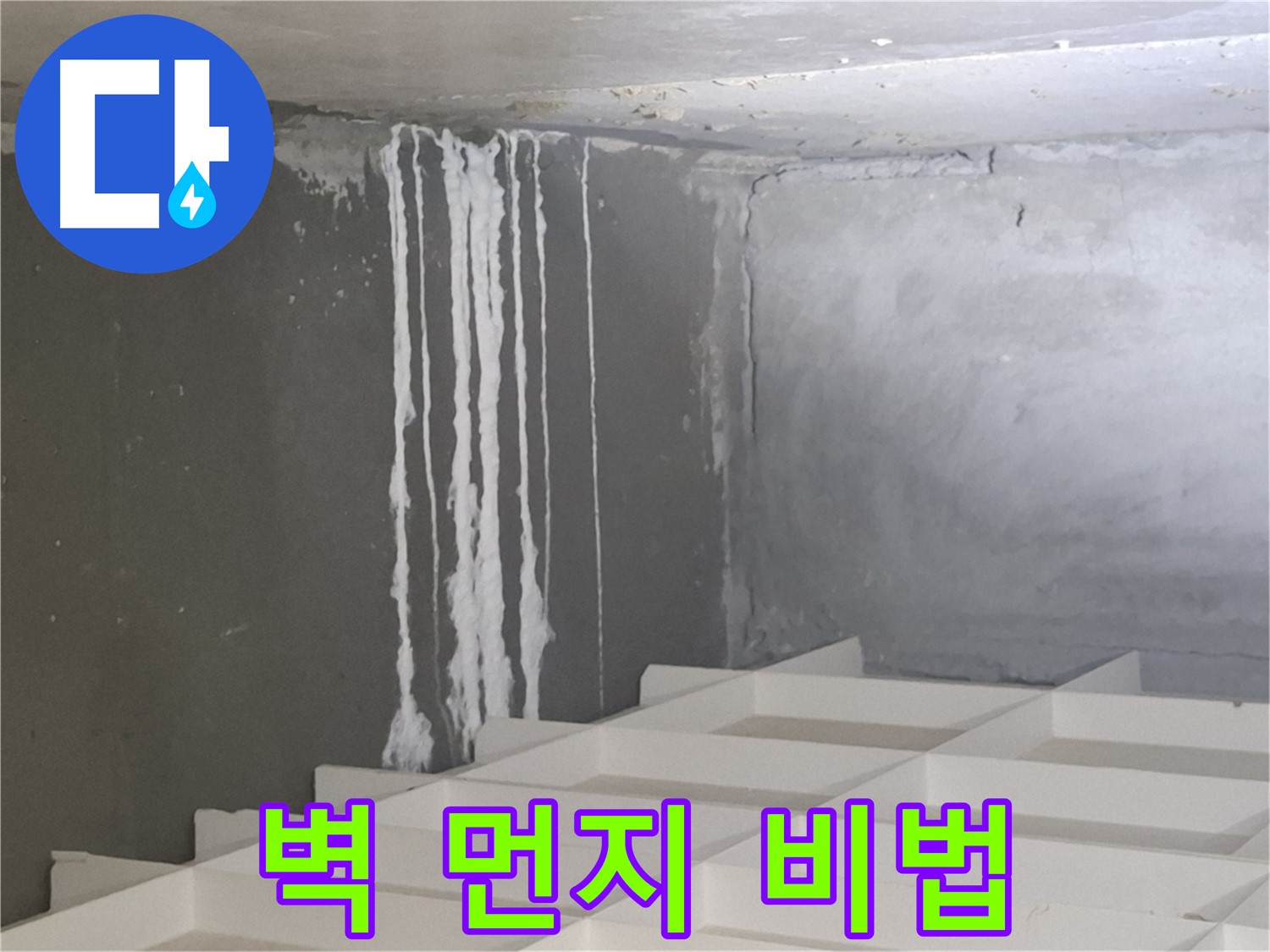 분당 누수 - 삼평동 아파트 벽에 맺힌 하얀 먼지를 완벽하게 해결하는 전문 업체의 특별한 노하우