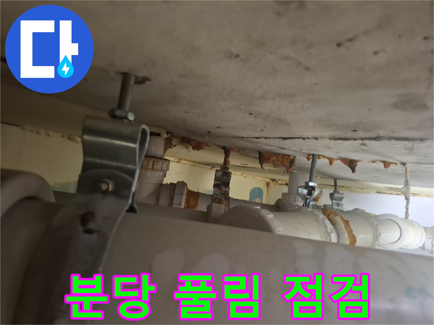 분당 봇들마을 아파트 - 배관 연결 부위 풀림, 누수 가능성 꼼꼼 점검