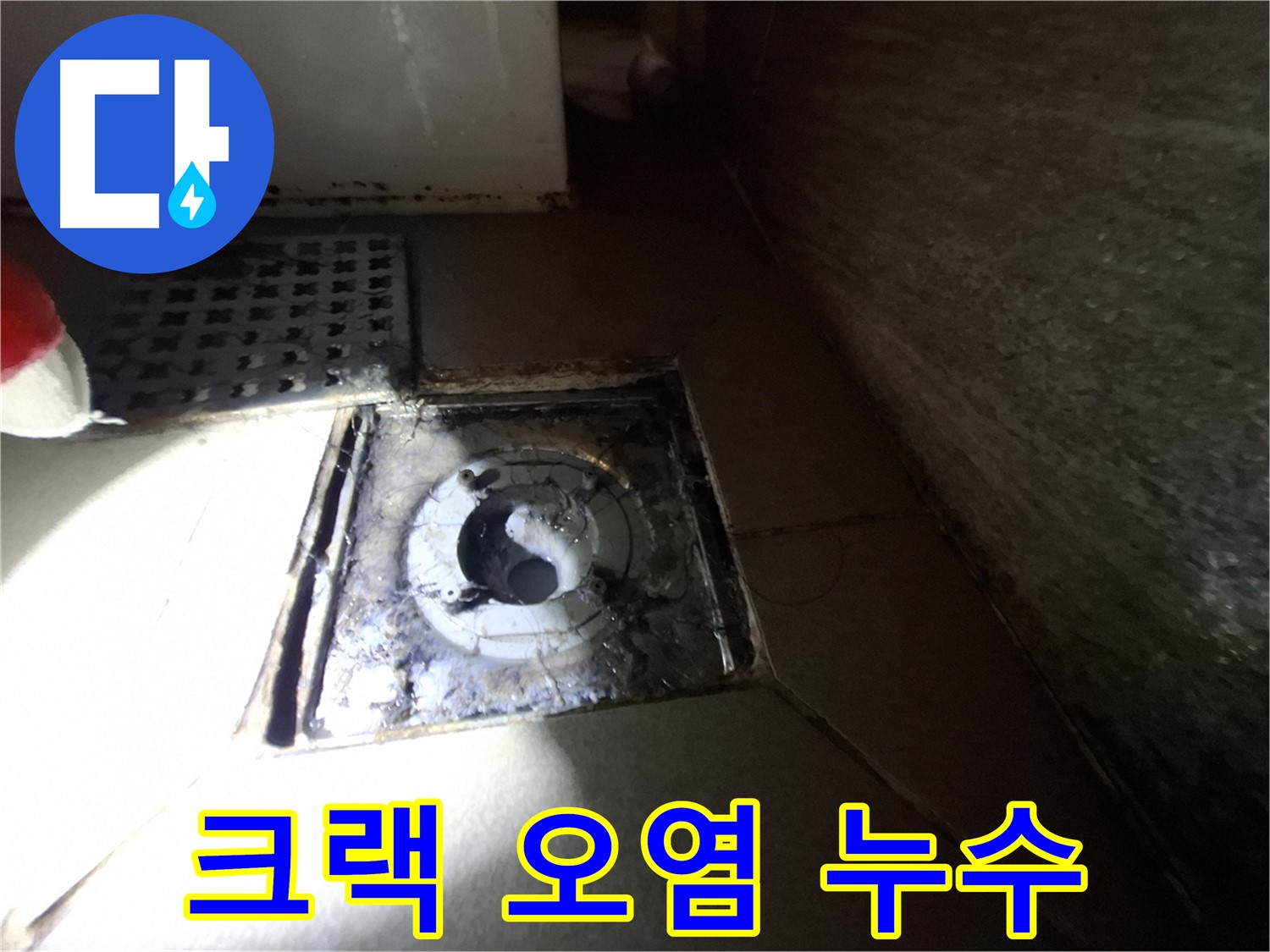 분당 봇들마을 욕실 백시멘트 크랙 - 누수 가능성 점검, 타일 오염과 함께 확인