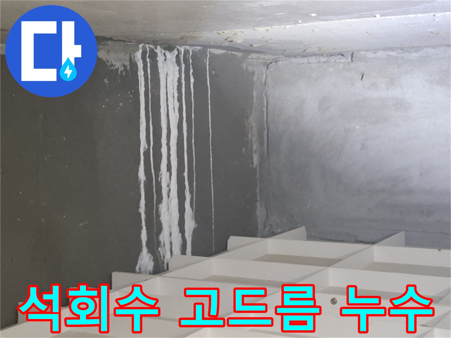 분당 삼평동 누수 현장 - 석회수 고드름 발생, 누수 원인 꼼꼼하게 진단하고 해결
