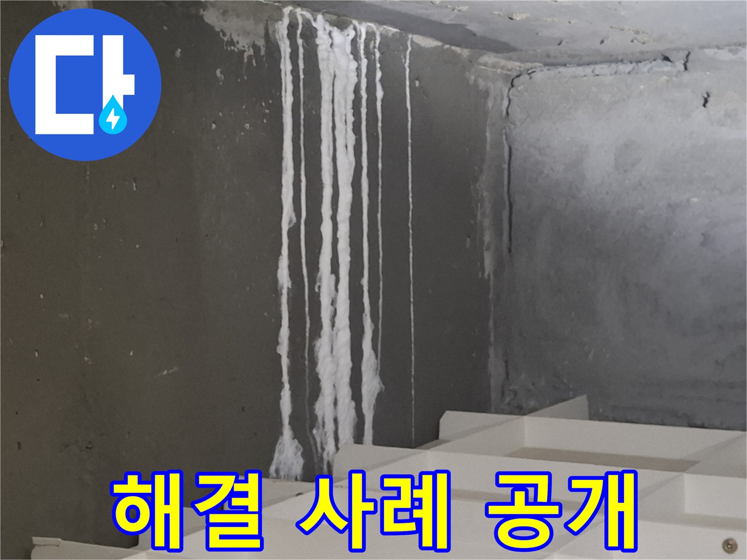 분당구 삼평동 봇들마을 아파트 누수 - 계단 '하얀 가루' 누수 완벽 해결 사례 공개! 고객님의 만족을 최우선으로 생각합니다.