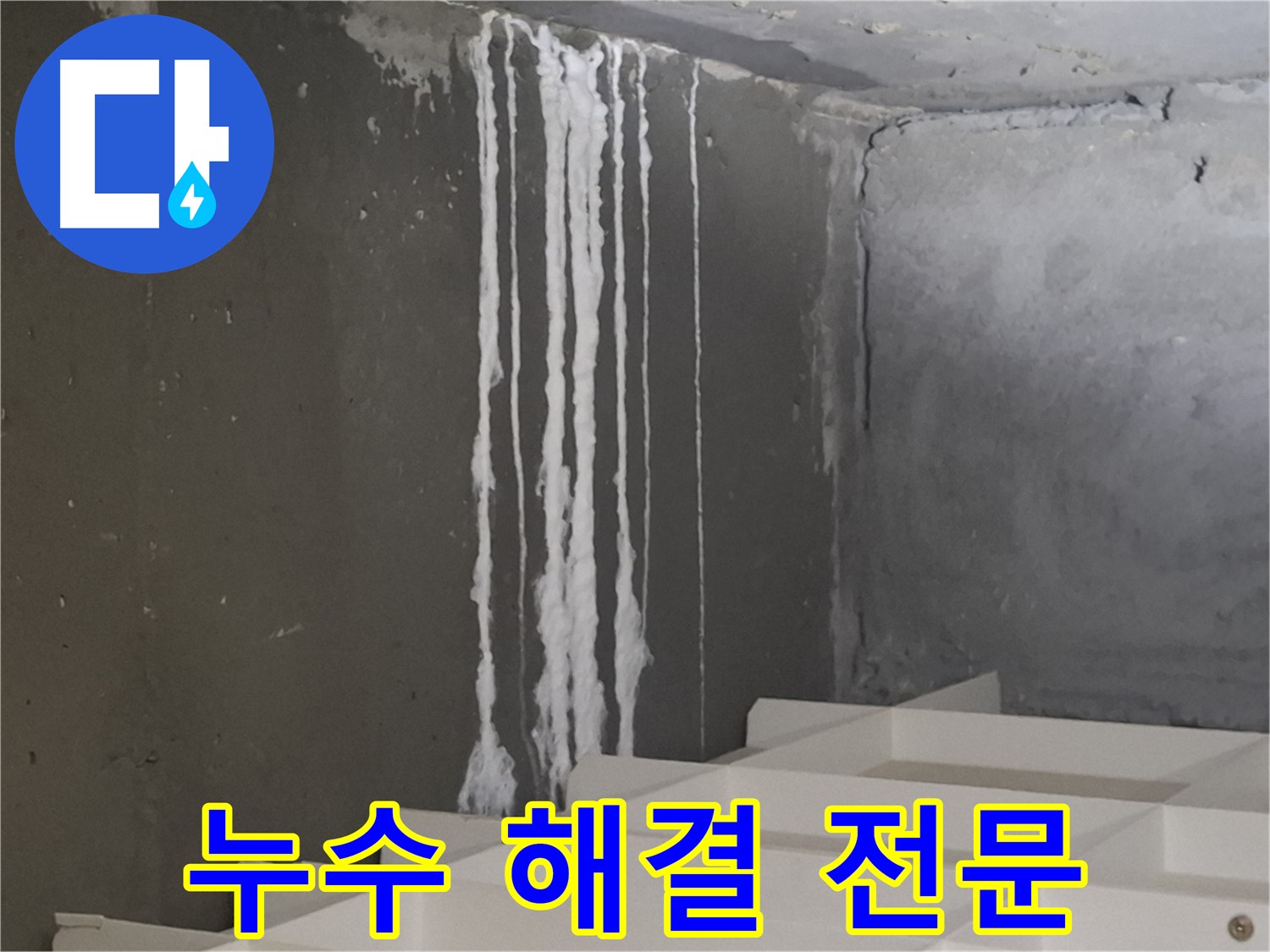 판교 봇들마을 아파트 누수 - 계단 '석회 가루' 누수 해결 전문! 누수 문제, 더 이상 고민하지 마세요.