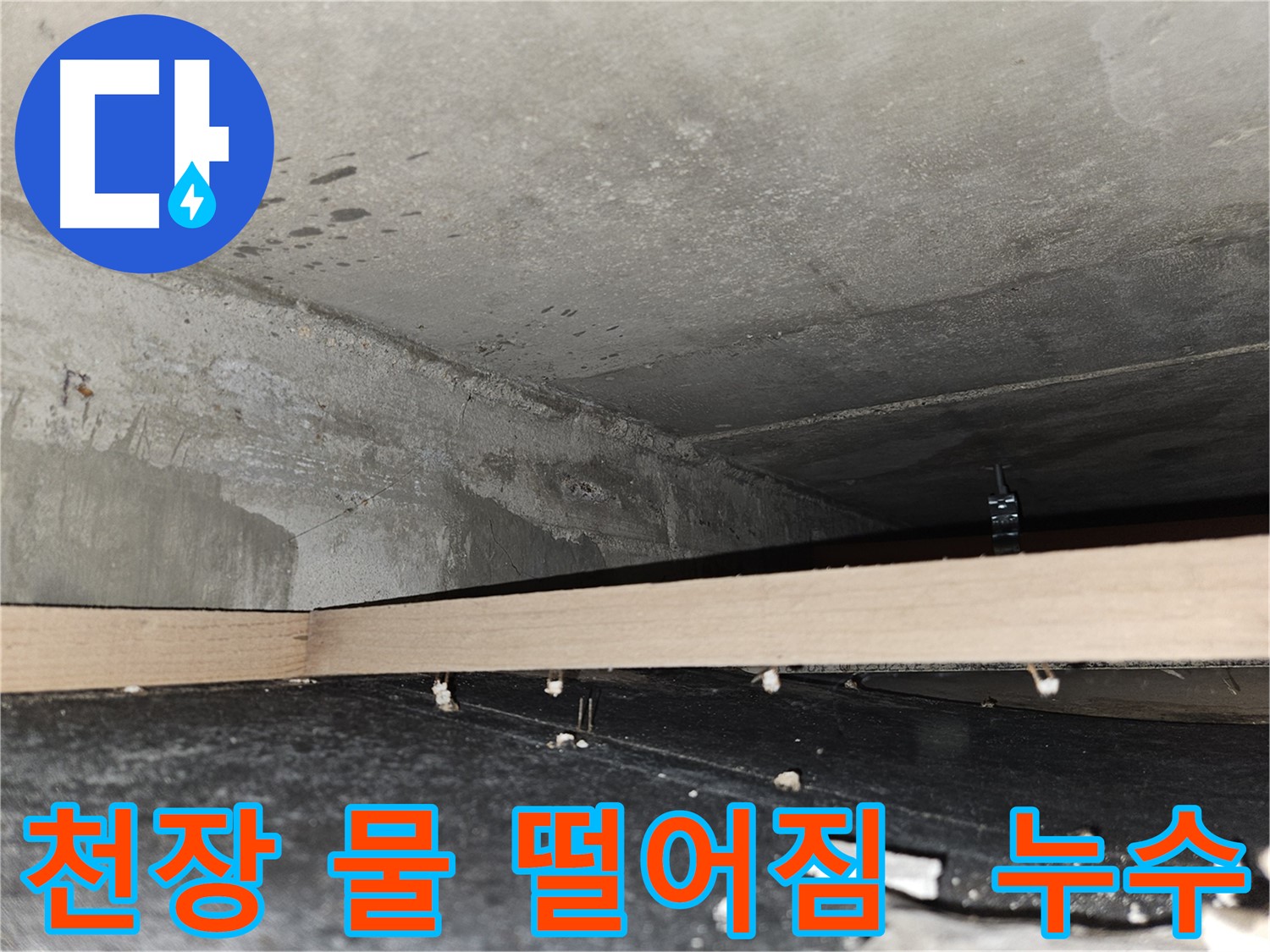 천호동 573 누수 - 천장 속 물 떨어짐 - 누수 발생