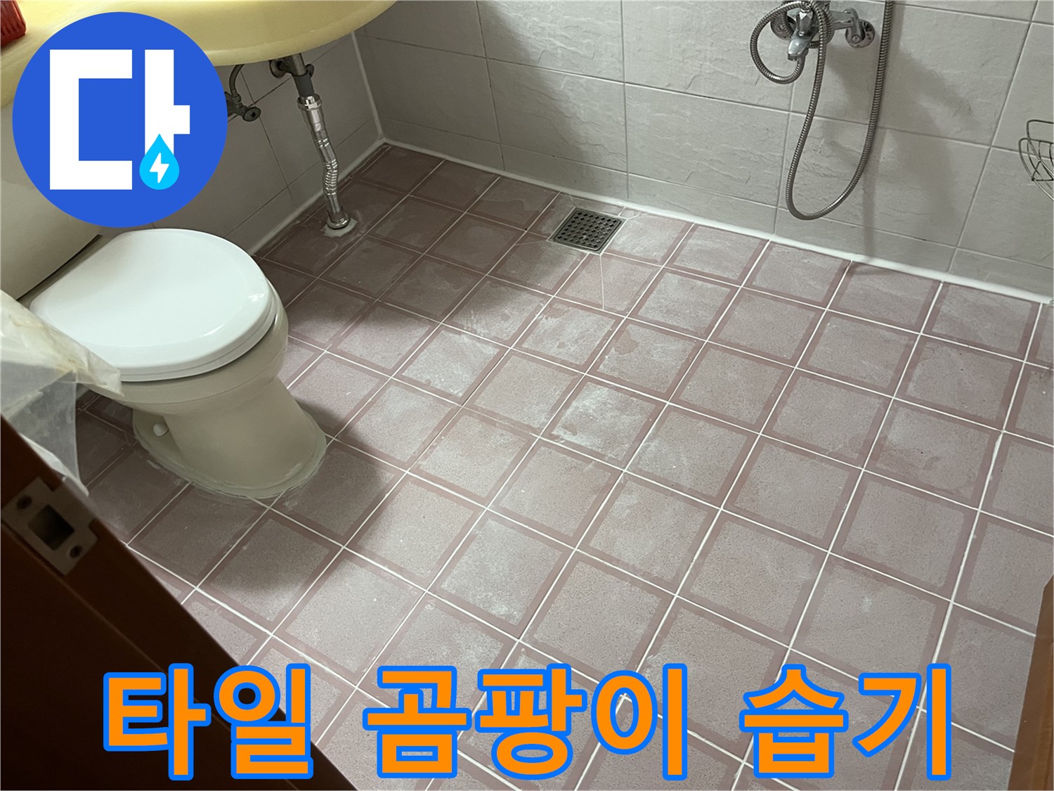금천구 독산동 형제빌 - 타일 곰팡이 습기 - 곰팡이 제거 및 습기 제거 필요