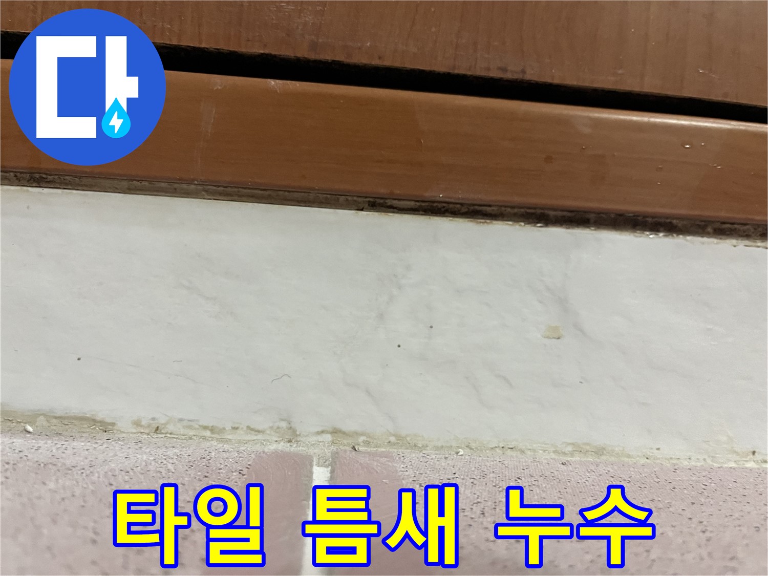 독산동 형제맨션빌 아파트 누수 - 타일 틈새 누수 발생