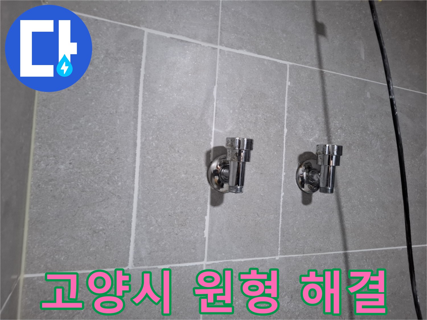 고양시 지축동 누수 - 원형 2구 앵글밸브 교체로 누수 해결!