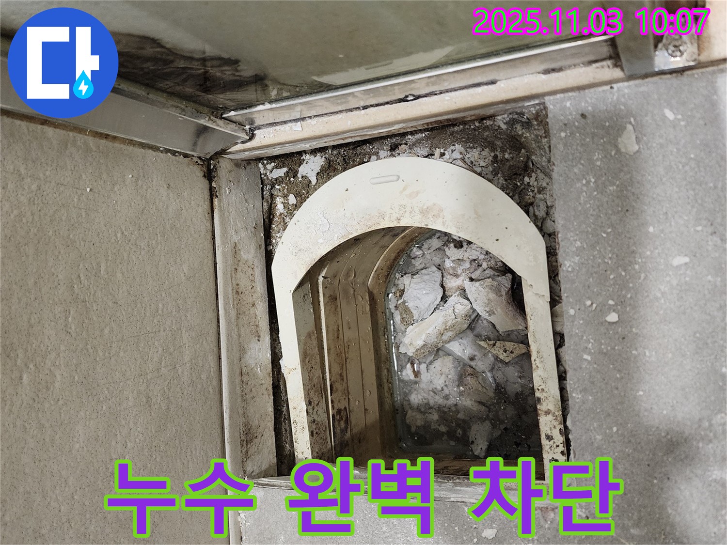 성동구 금호동 신금호파크자이 아파트 - 샤워실 배수구 주변 누수를 완벽하게 차단하여 안심하고 사용하세요.