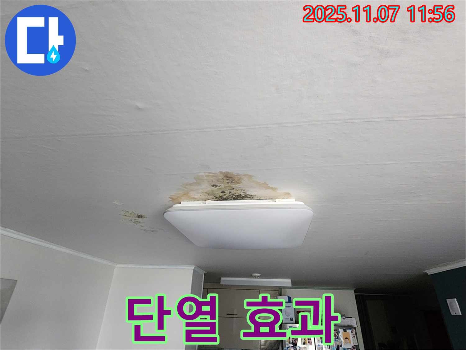 의정부 송산1동 천장 누수 - 곰팡이 제거와 함께 단열 효과 높이기
