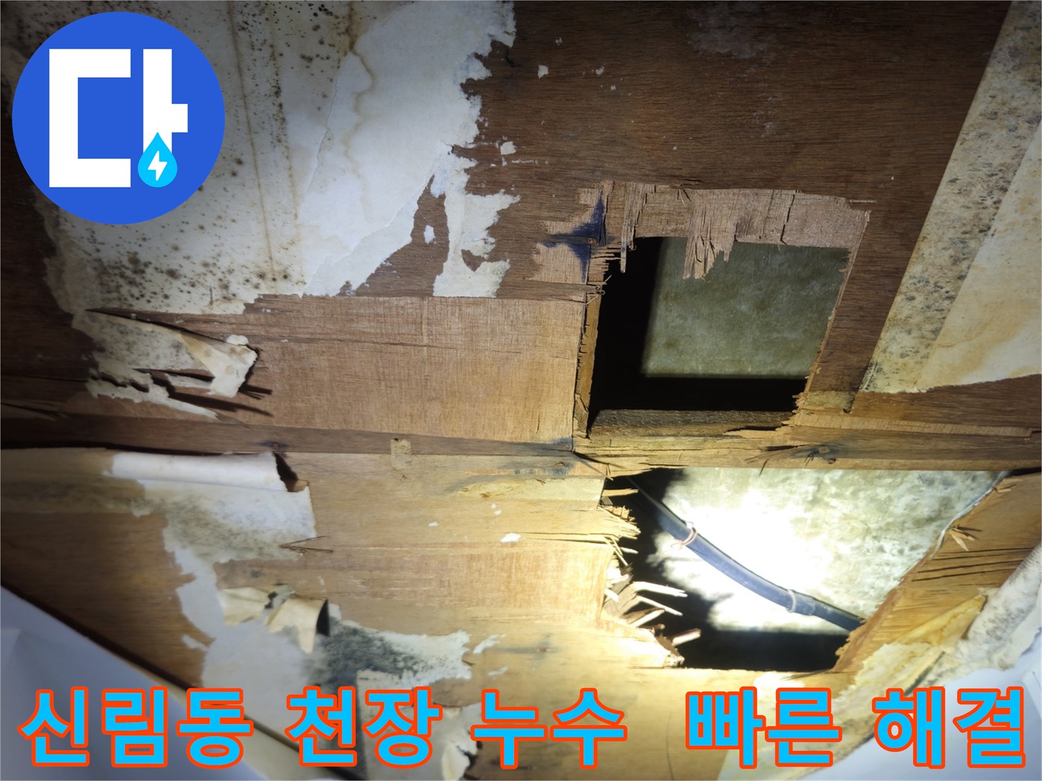 신림동 천장 누수 빠른 해결 - 누수 탐지 및 누수 공사 신속 진행