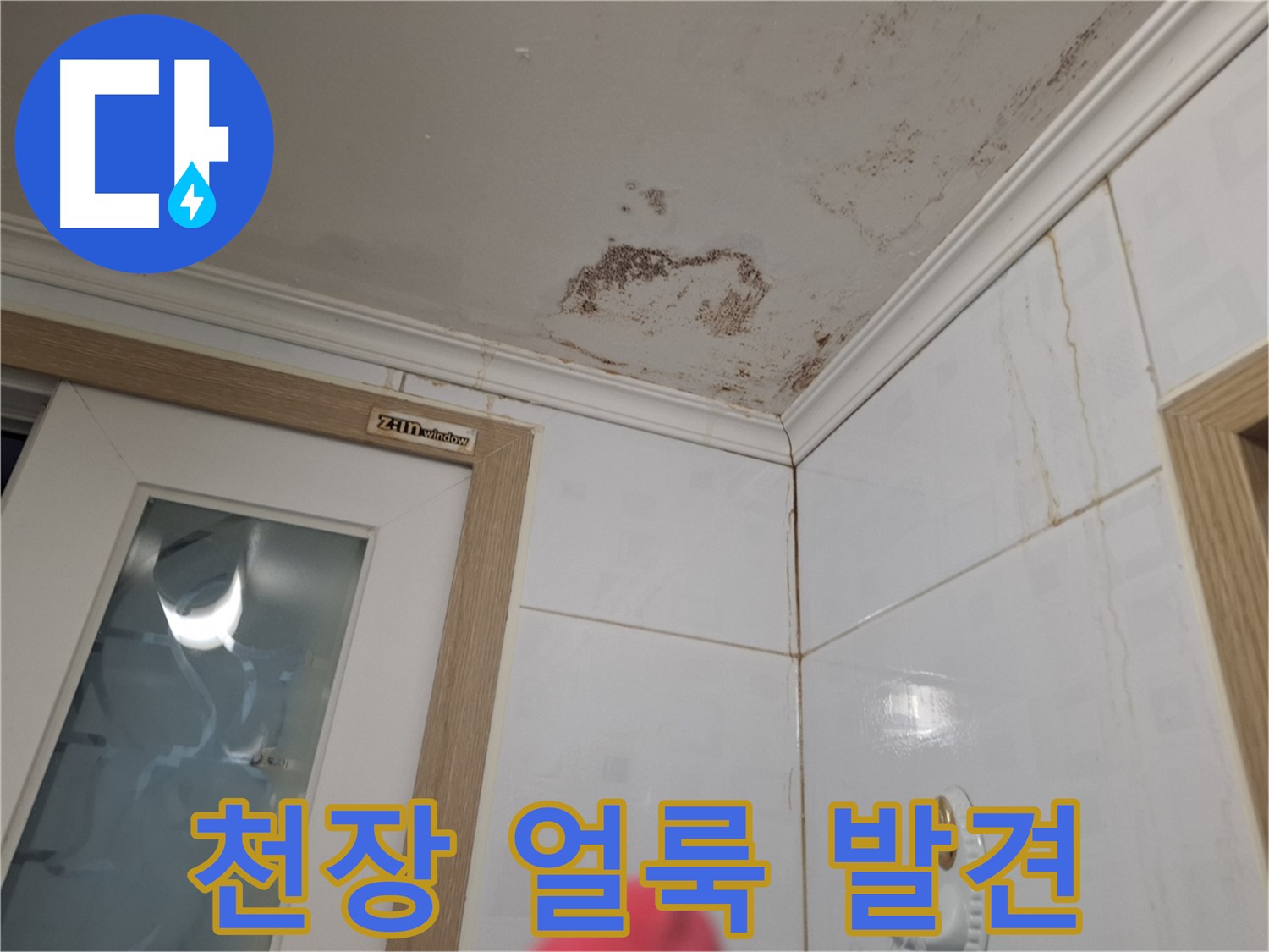천장 얼룩 - 누수 초기 증상 의심 - 꼼꼼한 점검 필요