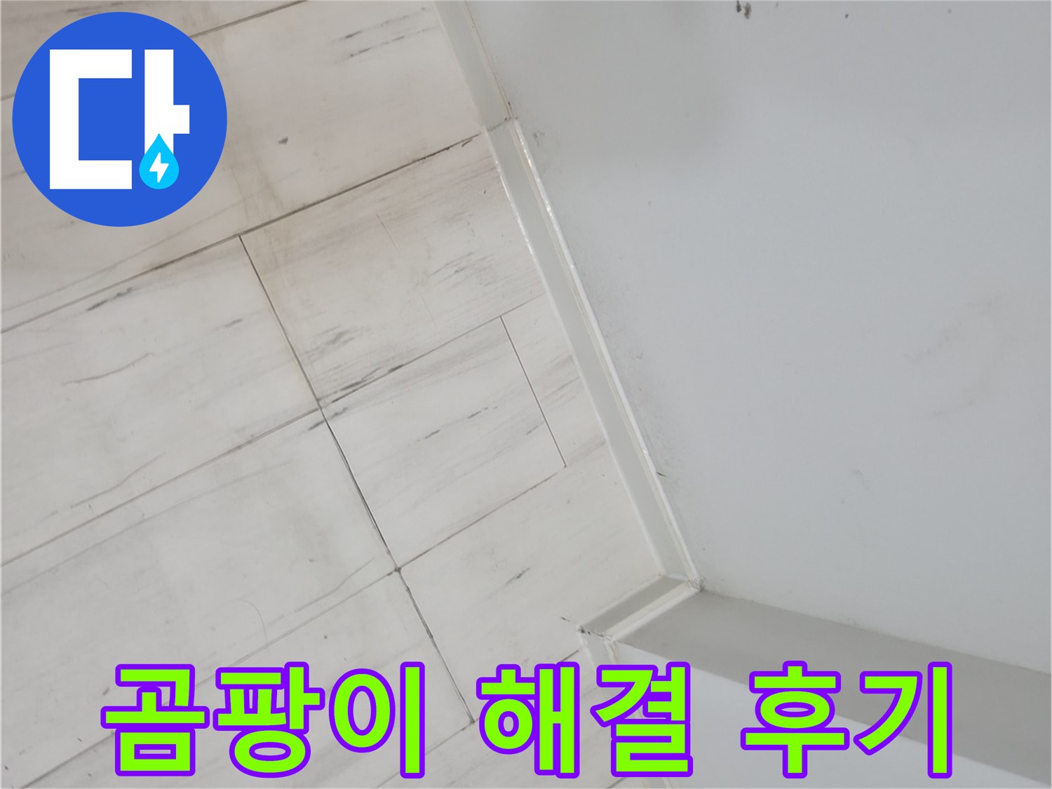 신림동 빌라 벽 모서리 곰팡이 - 누수 해결 후기