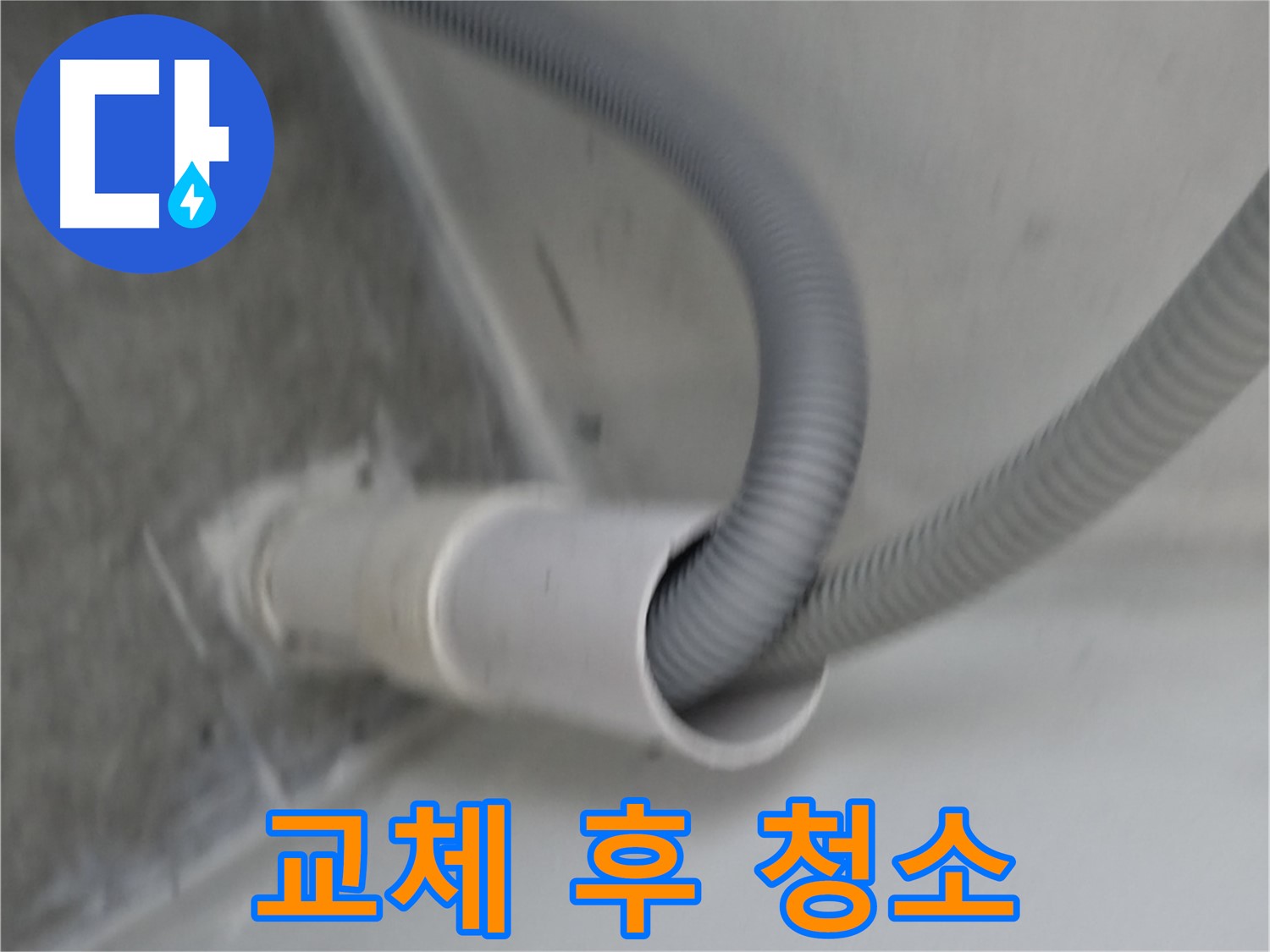 신림동 하이츠빌라 세탁기 배수 호스 - 교체 후 청소 완료!