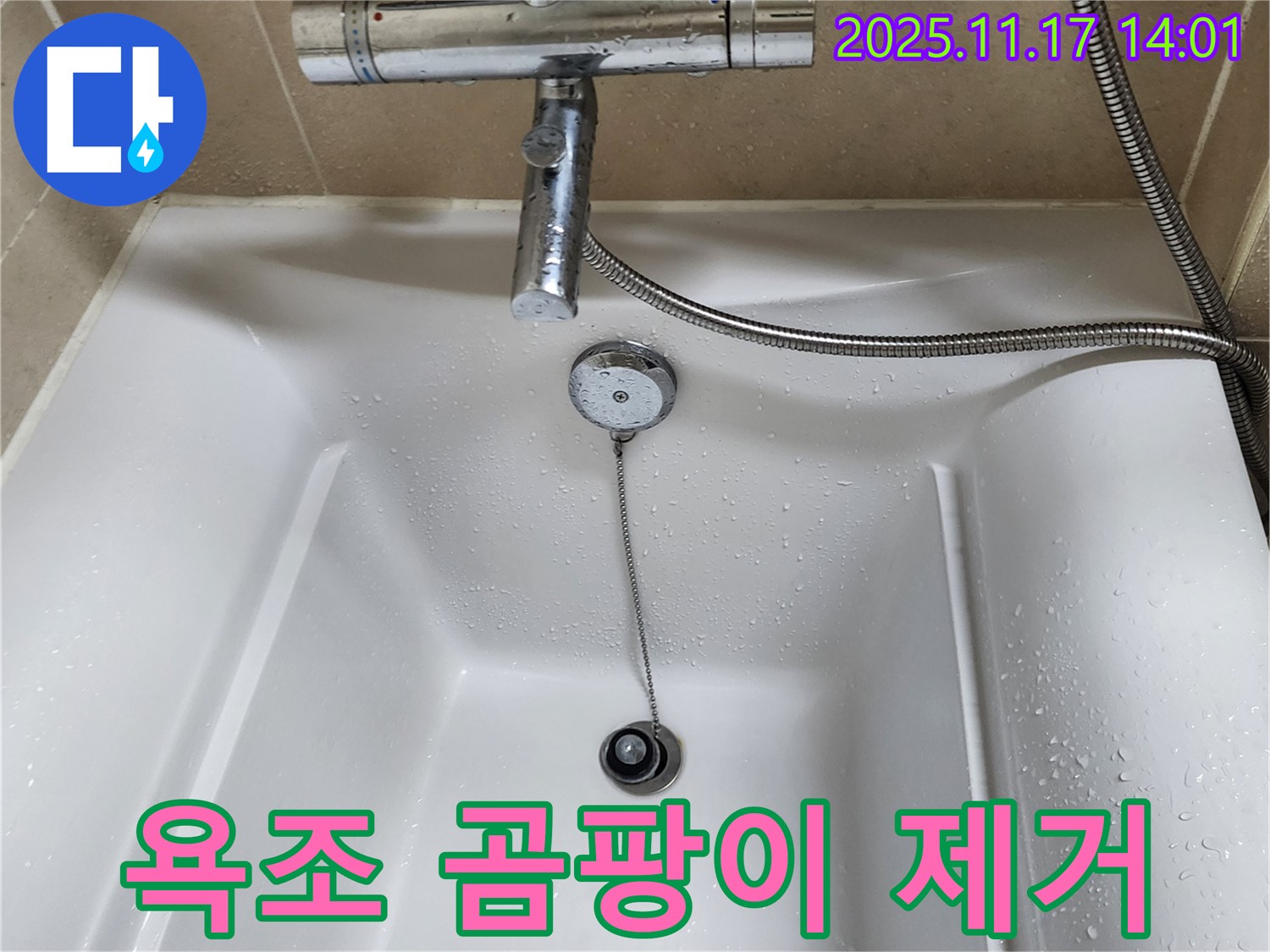 욕조 곰팡이 - 꼼꼼한 제거와 재발 방지 시공으로 깨끗한 욕실을 유지하세요.