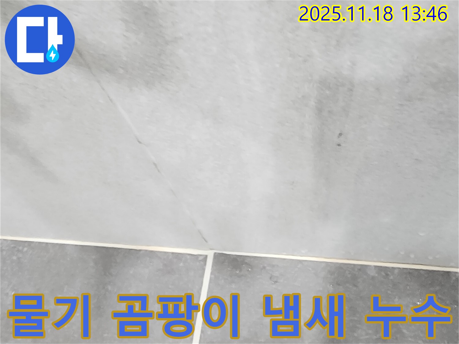 포천시 내촌면 진목리 - 타일 틈새 물기, 곰팡이 냄새, 누수 의심 시 즉시 연락