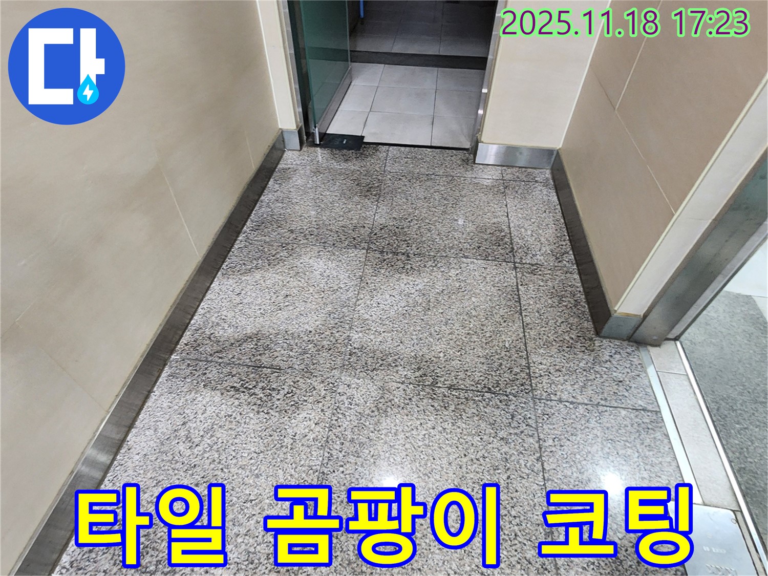포천시 내촌면 소학리 타일 틈새 곰팡이 - 곰팡이 제거 후 코팅으로 재발 방지!
