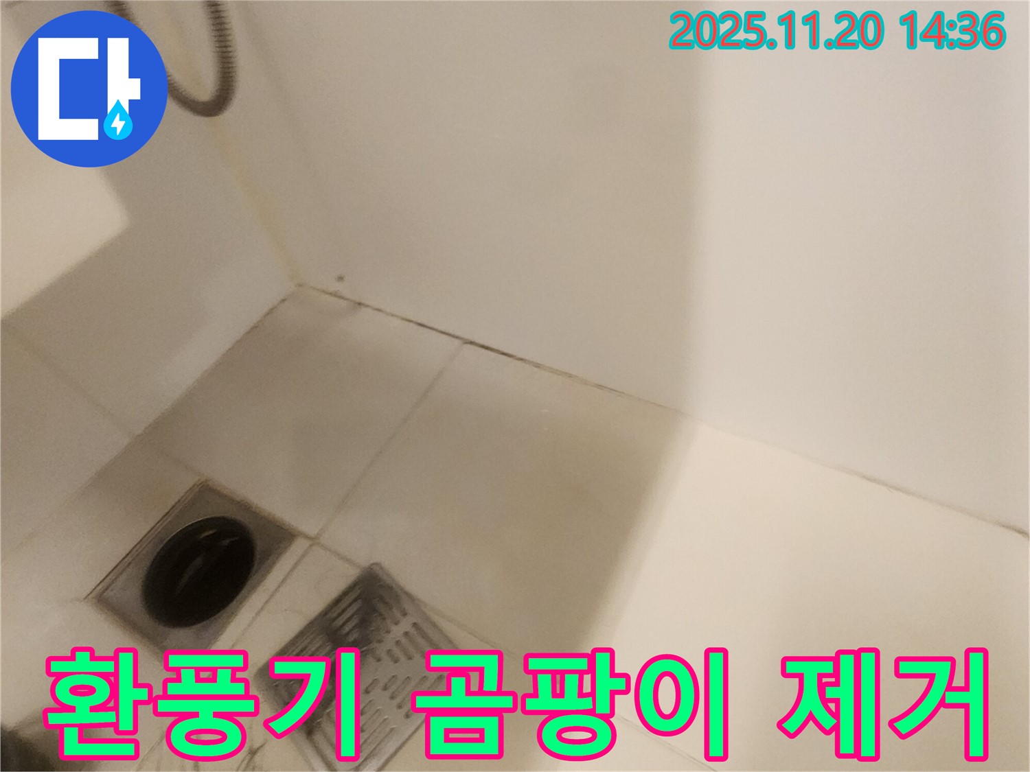 욕실 환풍기 곰팡이 제거 및 항균 코팅 - 포천 가산면 마산리 누수, 쾌적하게!