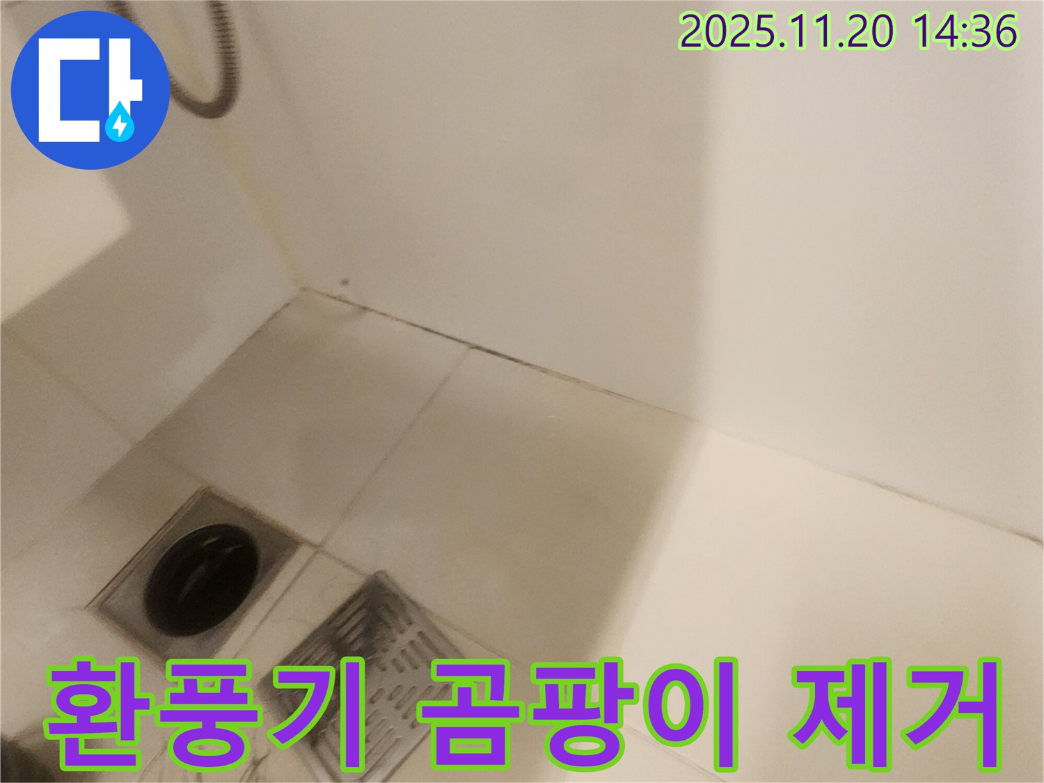 욕실 환풍기 곰팡이 제거 및 항균 코팅 - 포천 가산면 마산리 누수, 쾌적하게!
