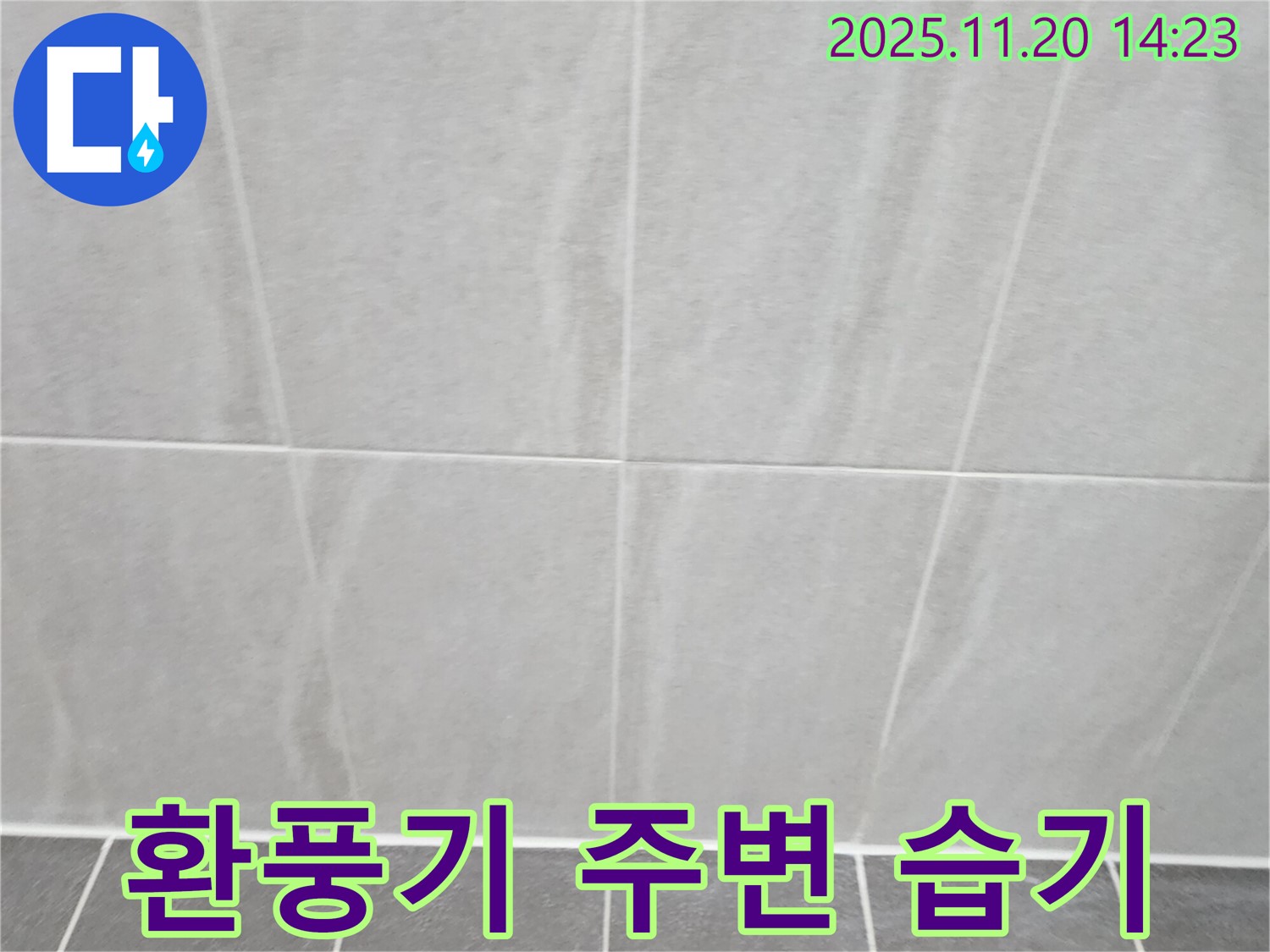 포천 가산면 욕실 - 환풍기 주변 습기 확인 - 곰팡이 발생 여부 점검