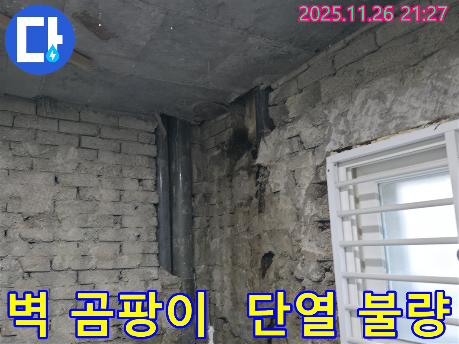 서초구 명달로4길 - 건물 벽 곰팡이 - 누수와 단열 불량의 합작품 - 곰팡이 발생 원인 분석