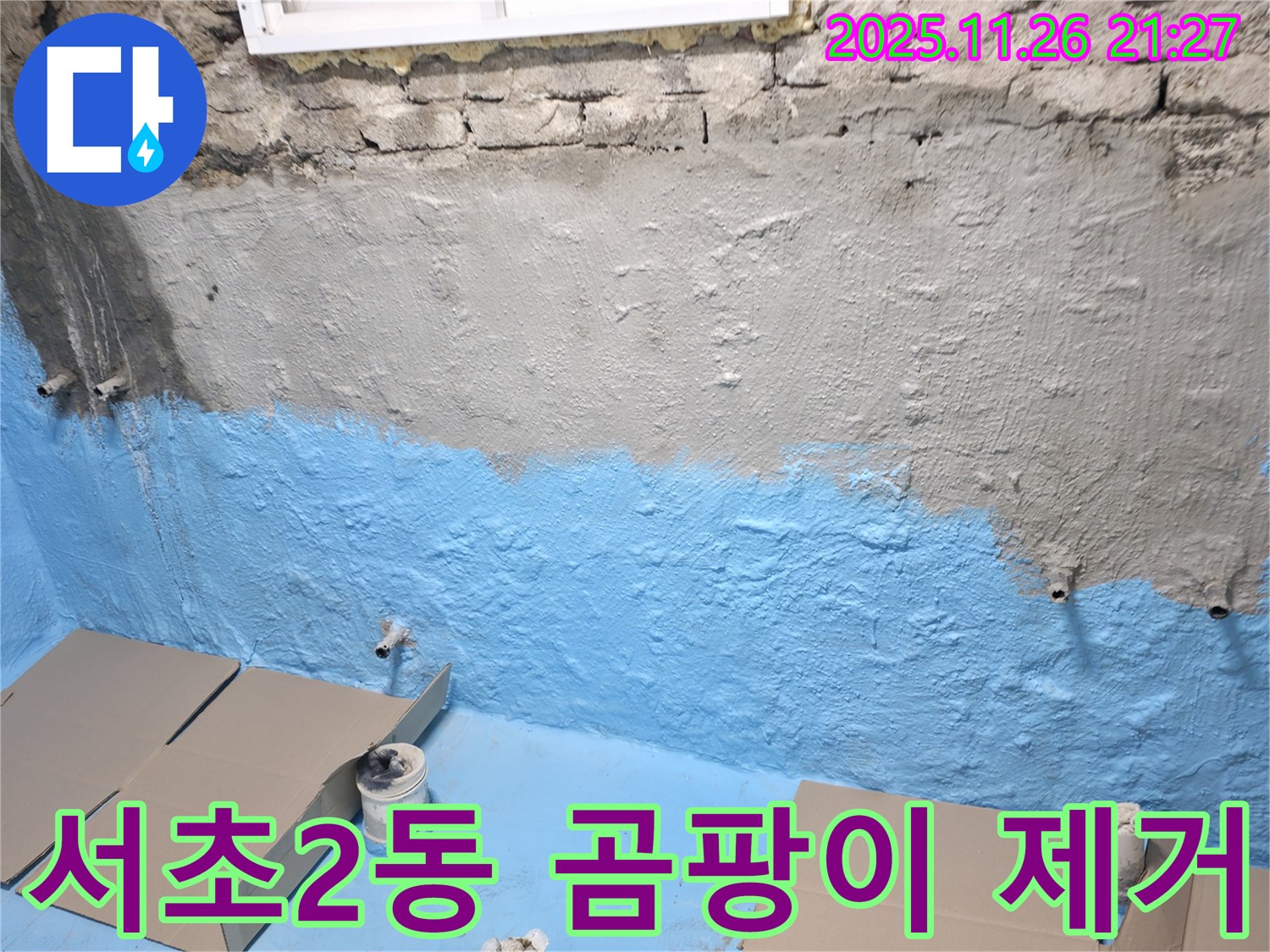 서초구 서초2동 누수 - 곰팡이 냄새 제거하고 쾌적한 지하실로!