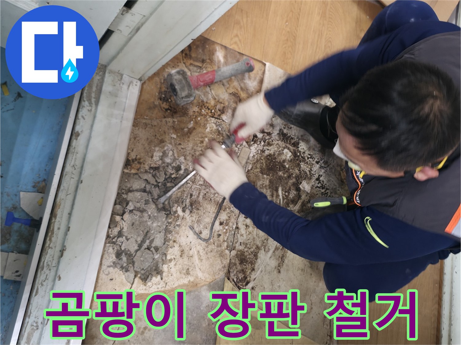 서초구 서초2동 누수 - 곰팡이 장판 밑 바닥 철거