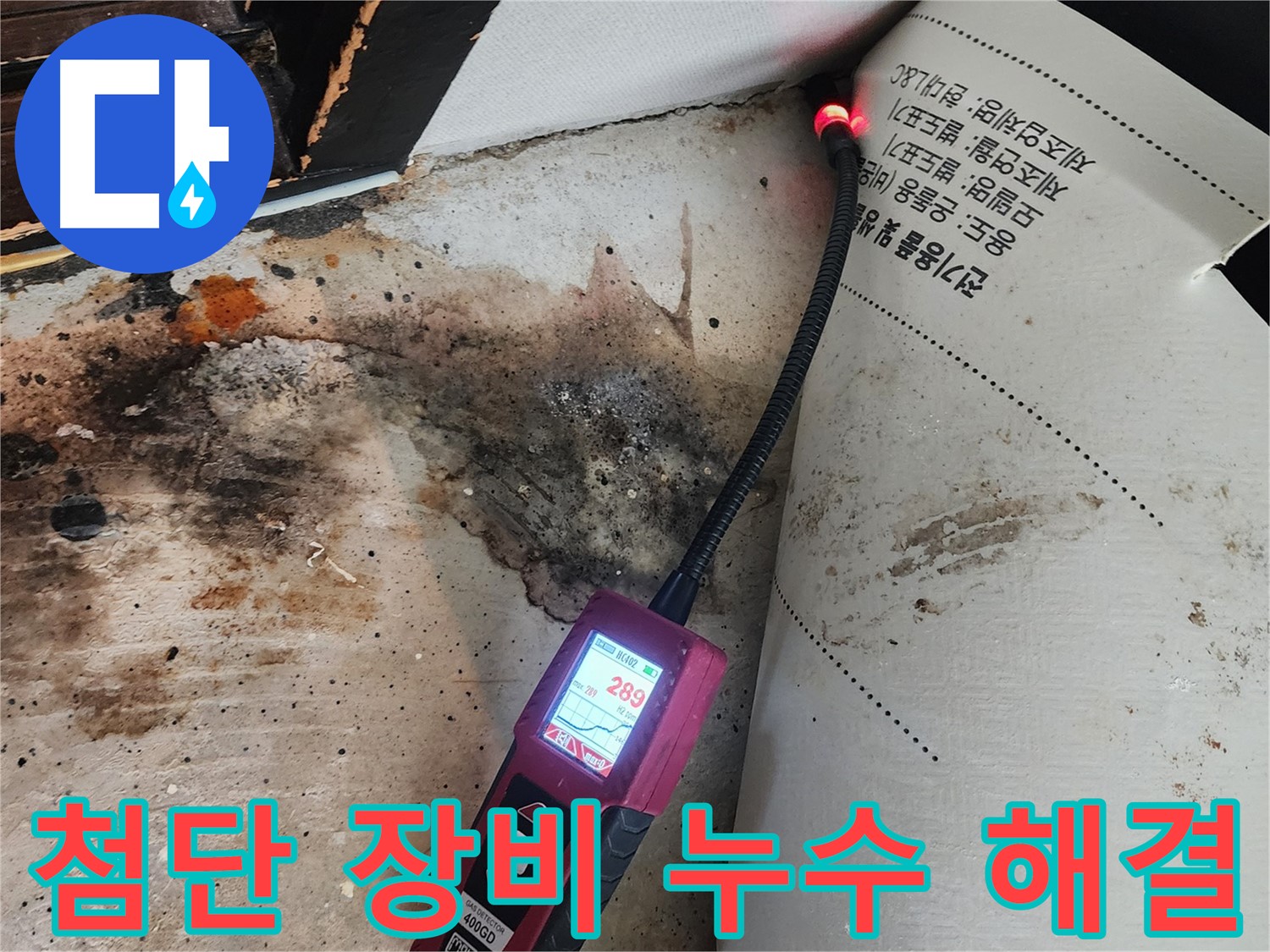 자양동 누수탐지 - 곰팡이 핀 벽, 첨단 내시경 카메라로 완벽 해결