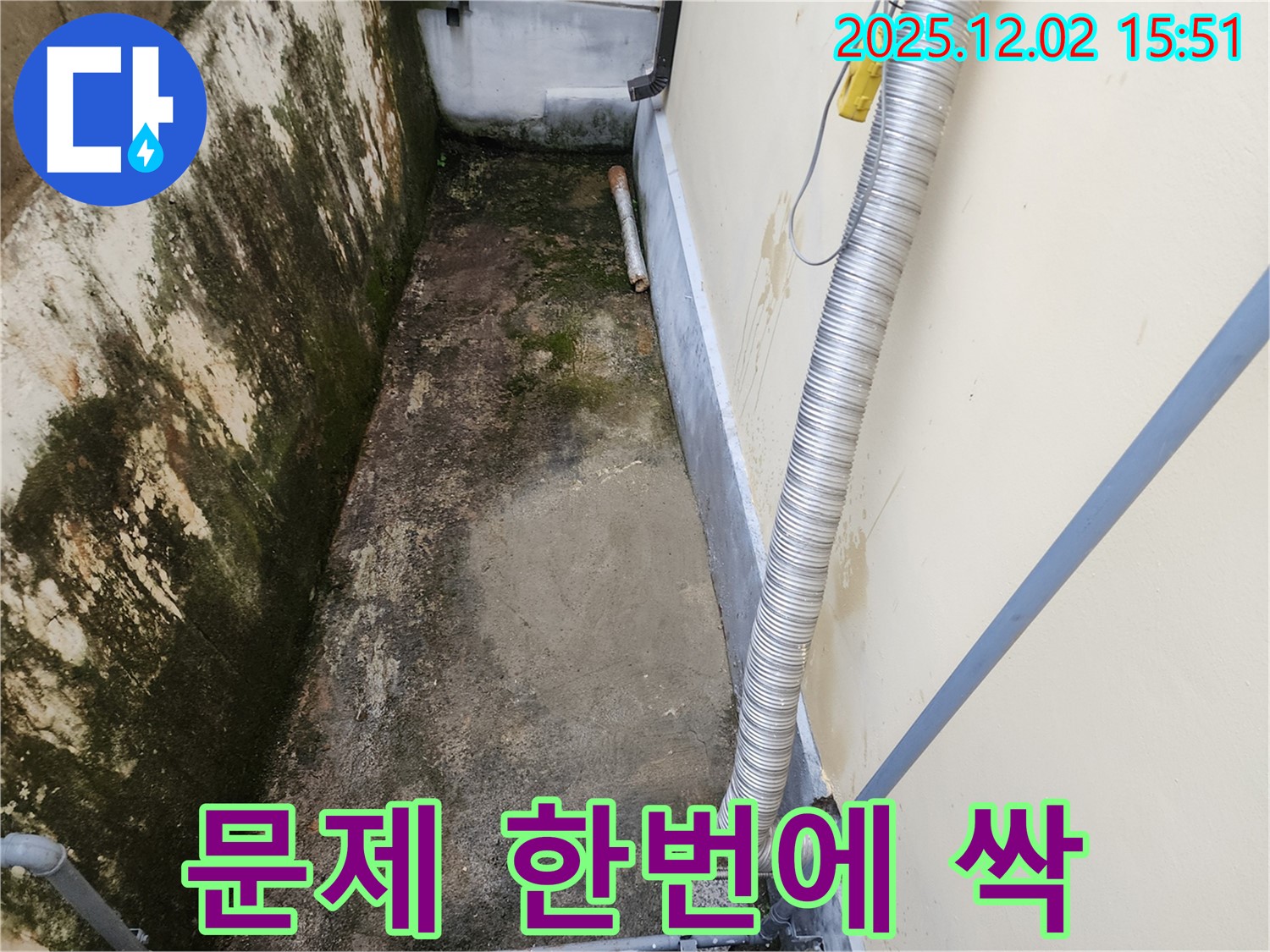 포천 곰팡이 해결 - 벽 누수 잡고 곰팡이, 냄새, 습기, 벽 갈라짐 문제 해결!