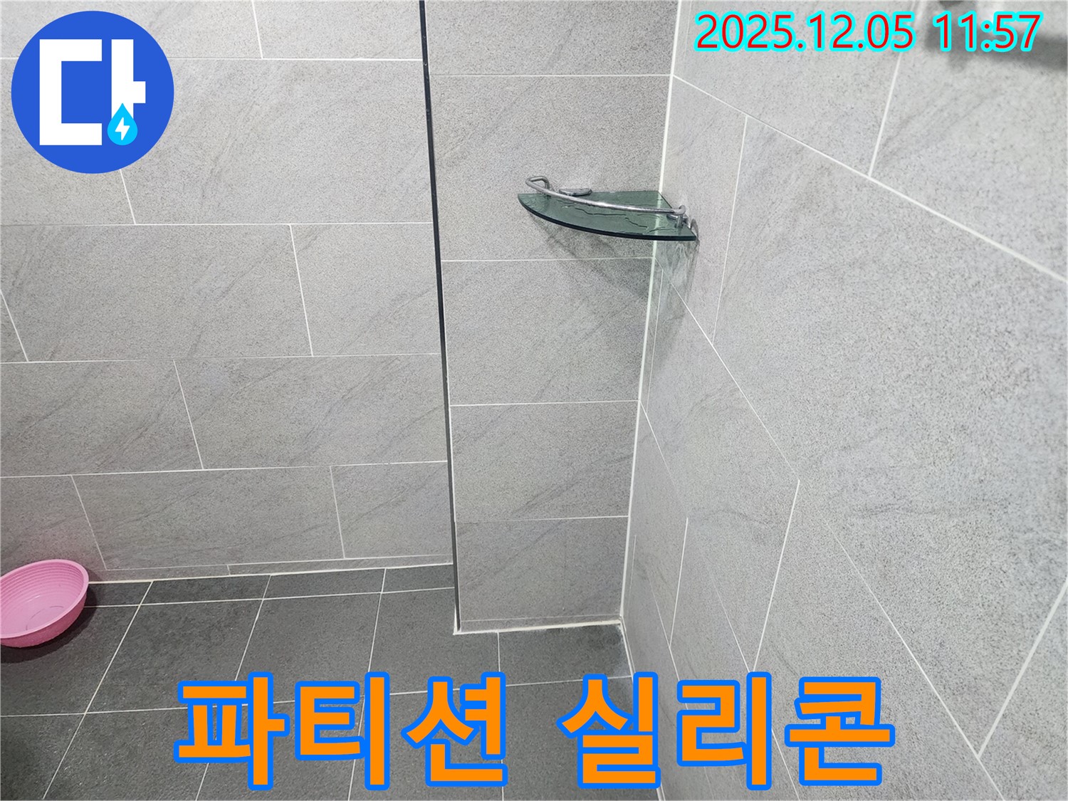 포천시 일동면 샤워 파티션 누수 - 실리콘 손상 및 곰팡이 발생