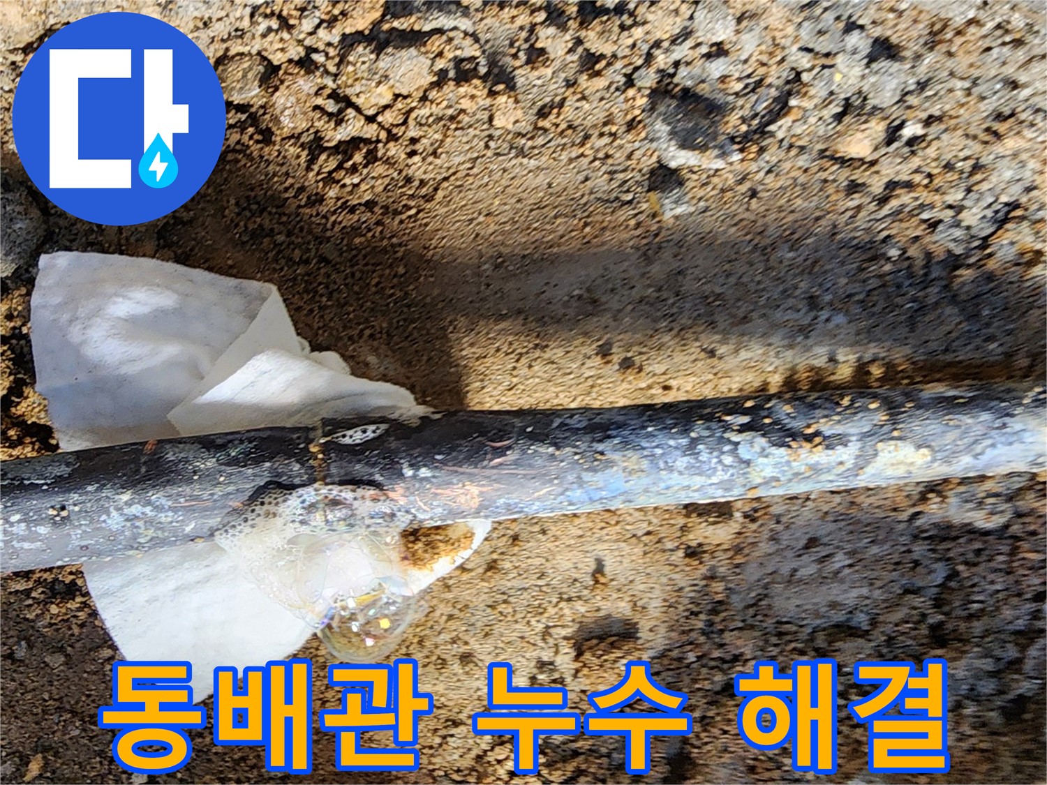 노원구 월계동 삼호아파트 - 동배관 누수를 완벽하게 해결한 현장 - 누수 걱정 끝!