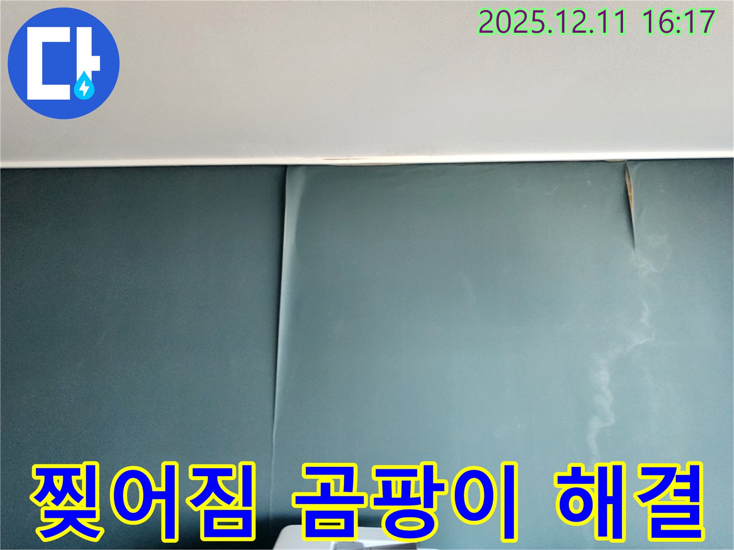 포천 남궁리 누수 - 벽지 찢어짐과 곰팡이 얼룩 문제, 완벽하게 해결하고 쾌적하고 건강한 공간 조성
