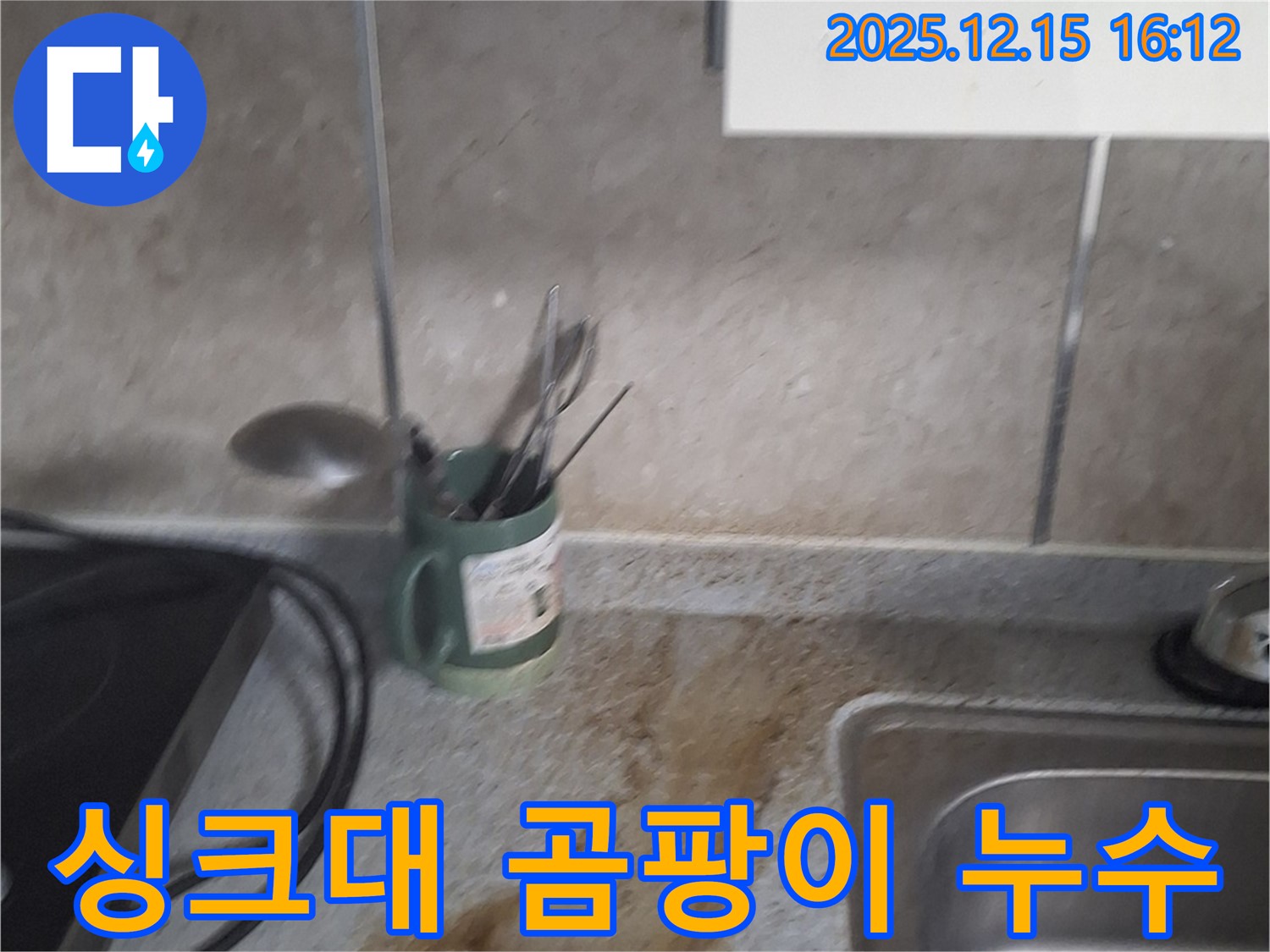 중계2동 싱크대 아래 곰팡이 누수 발생 - 전문 누수 탐지 및 곰팡이 제거를 통해 쾌적한 주방 환경 복원