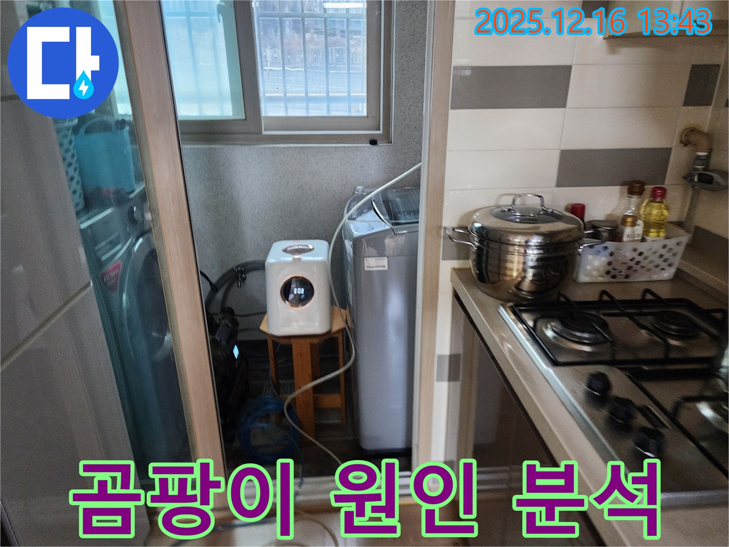 남양주 호평동 세탁기 주변 곰팡이 발생 원인 분석 - 누수탐지 전문가의 쾌적한 환경 진단